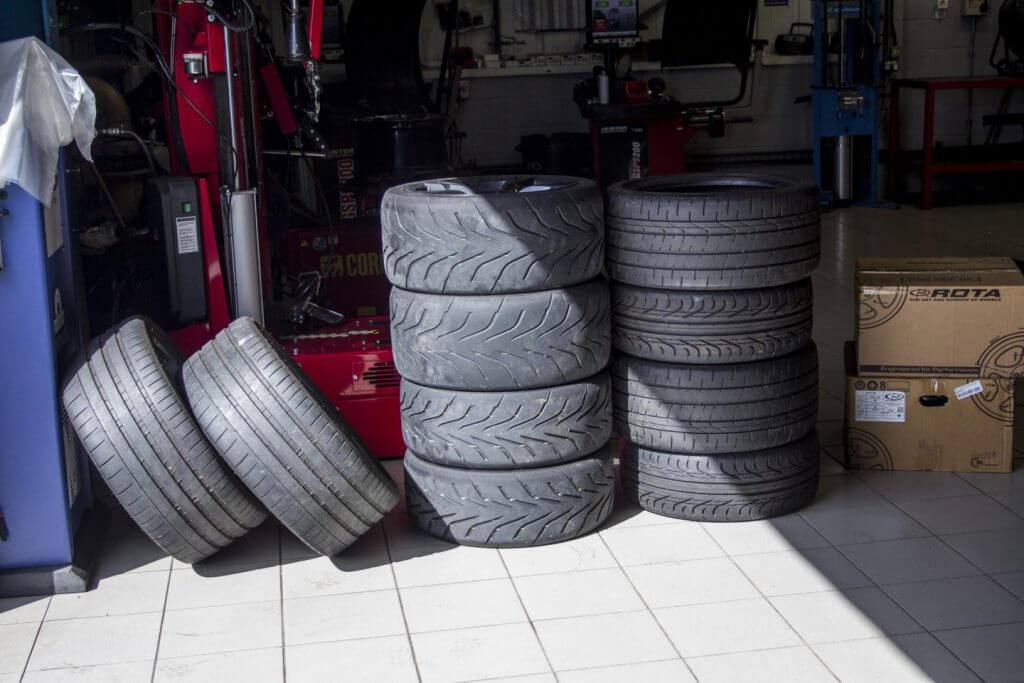 two sets of tyres