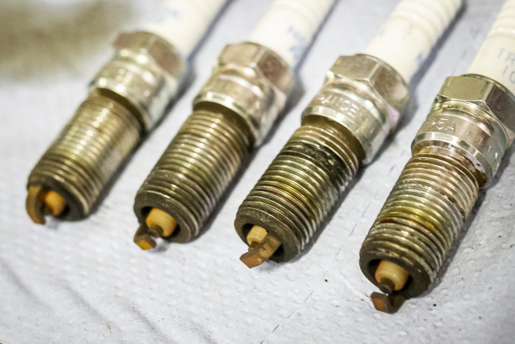 Spark plugs with less carbon build up after using Millers Oils
