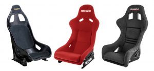 Track car seats