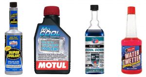 Motorsport track car engine coolant