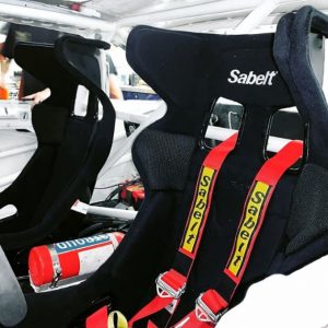 Track car interior