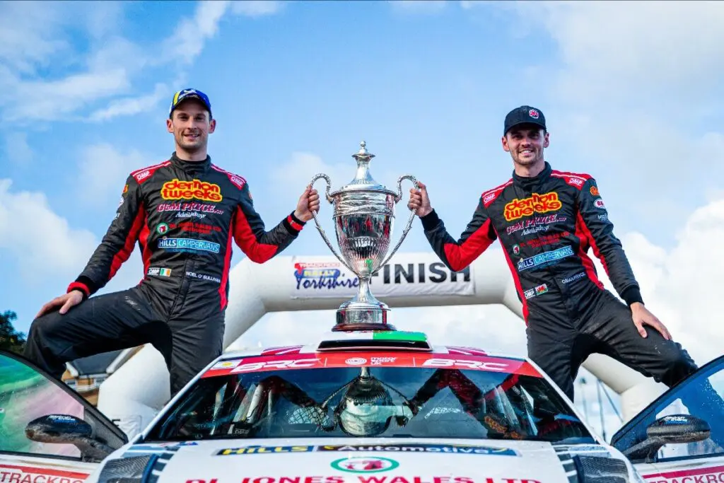 Osian Pryce wins the 2022 British Rally Championship