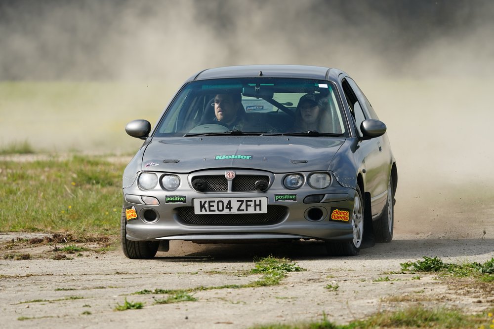 Competing in the Targa Rally