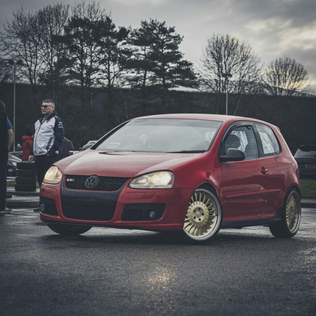 VW Golf with Lowering Springs