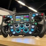 Sim racing steering wheel guide