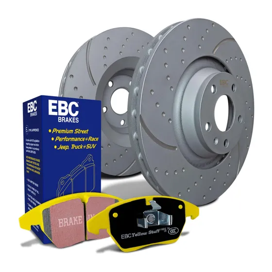 EBC Brakes Turbo Groove Discs and Yellowstuff Pads Kit
