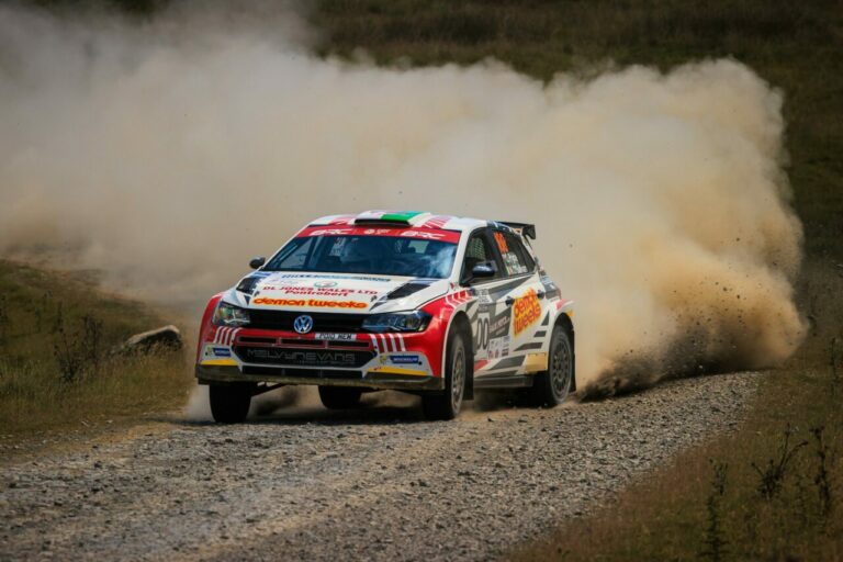 Osian Pryce has celebrated his 100th rally with a victory on the Nicky Grist Stages