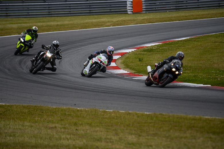 bikes riding around a circuit